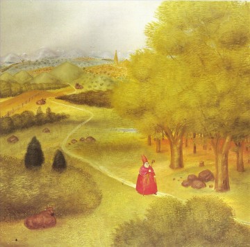 Fernando Botero Painting - Excursión a la Cioncile Ecuménica Fernando Botero